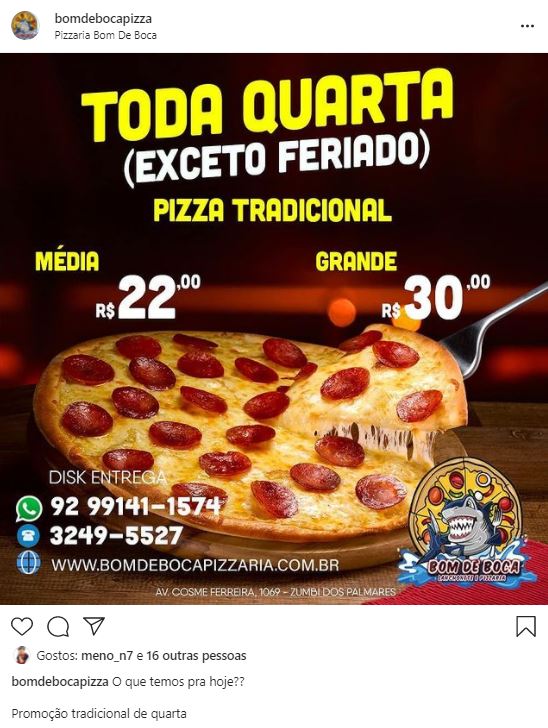 Promoção Dia da Semana