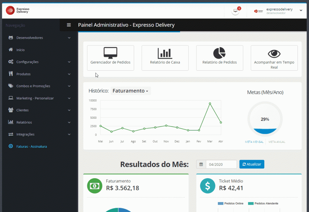 Passo-a-passo de como configurar o Mercado Pago no Painel Administrativo da Expresso Delivery